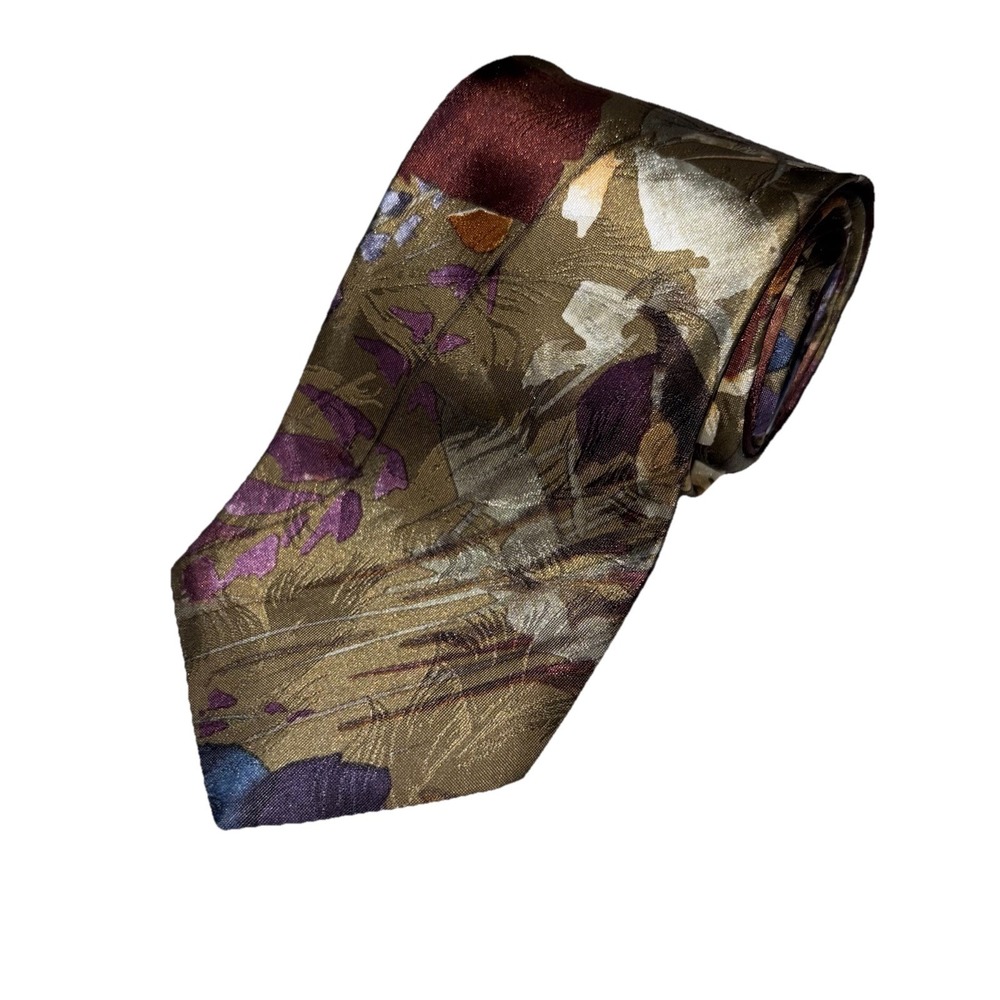 Vintage Men's Christian Dior necktie from JEUNE HOMME abstract floral